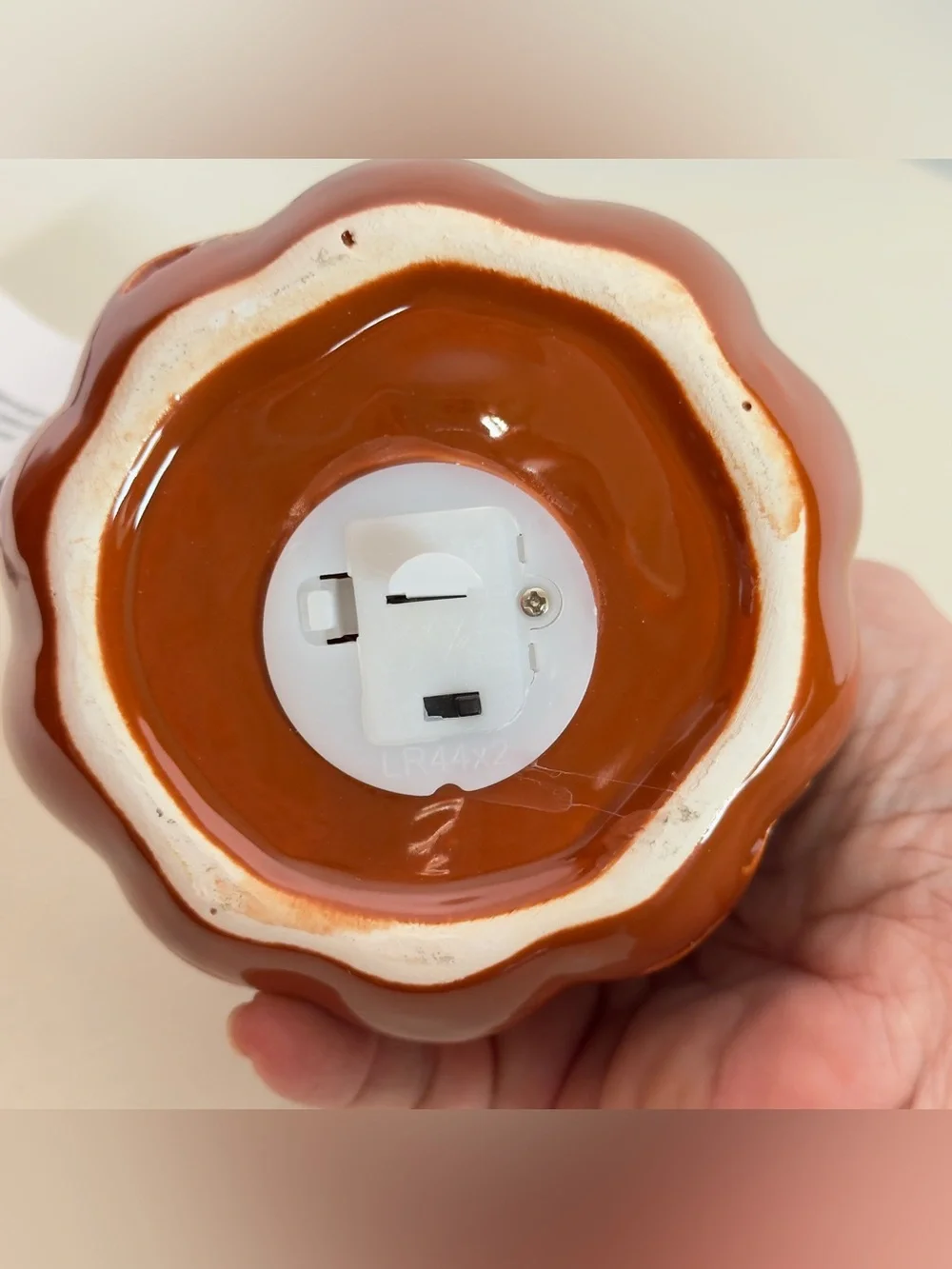 Fall Ceramic Light Up Pumpkin